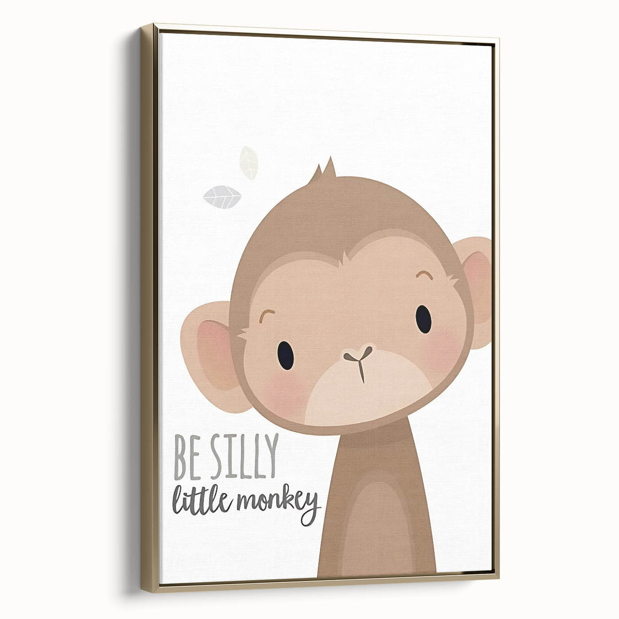 Playful Monkey Nursery Wall Art - Kids Room Decor Print