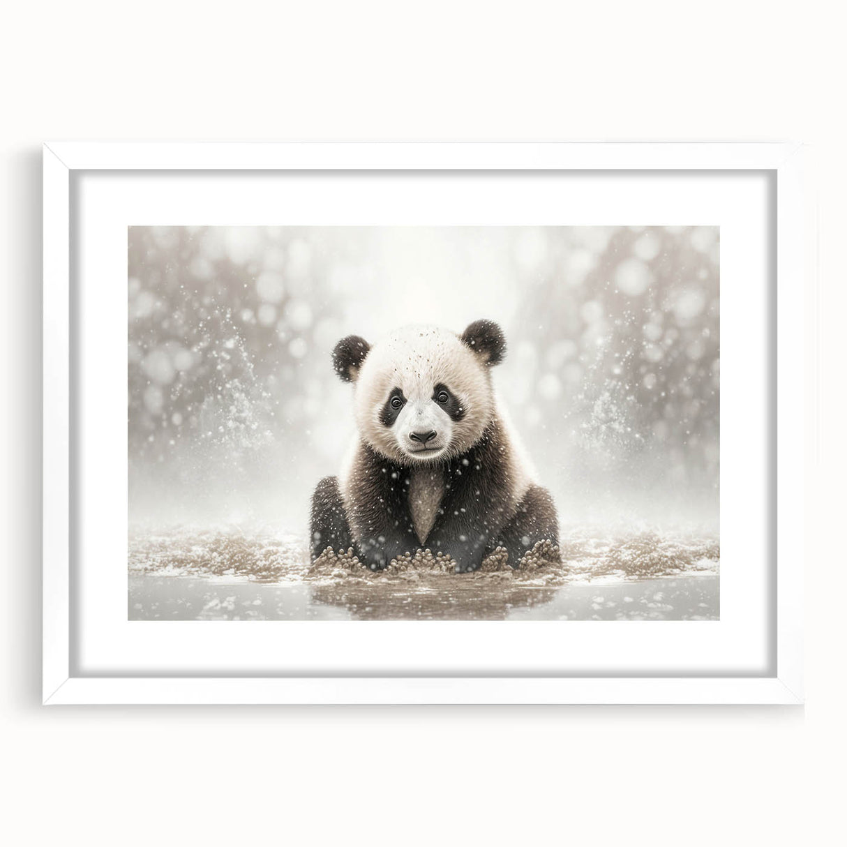 Adorable Baby Panda Wall Art - Perfect for Kids Room Decor