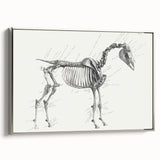 Modern Wall Art – Anatomical Art of Horse Skeleton
