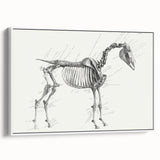 Modern Wall Art – Anatomical Art of Horse Skeleton