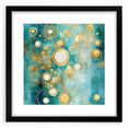 Abstract strokes wall art framed with a black mat, showcasing vibrant colors and dynamic patterns, ideal for modern home decor and artistic expression.