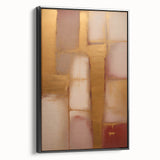 Abstract wall art featuring dynamic black strokes on a textured canvas, elegantly framed, showcasing a modern artistic design ideal for contemporary decor.