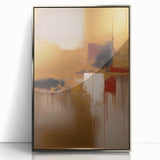 Framed abstract strokes wall art in silver acrylic, showcasing dynamic brush strokes and a modern aesthetic, perfect for contemporary home decor.