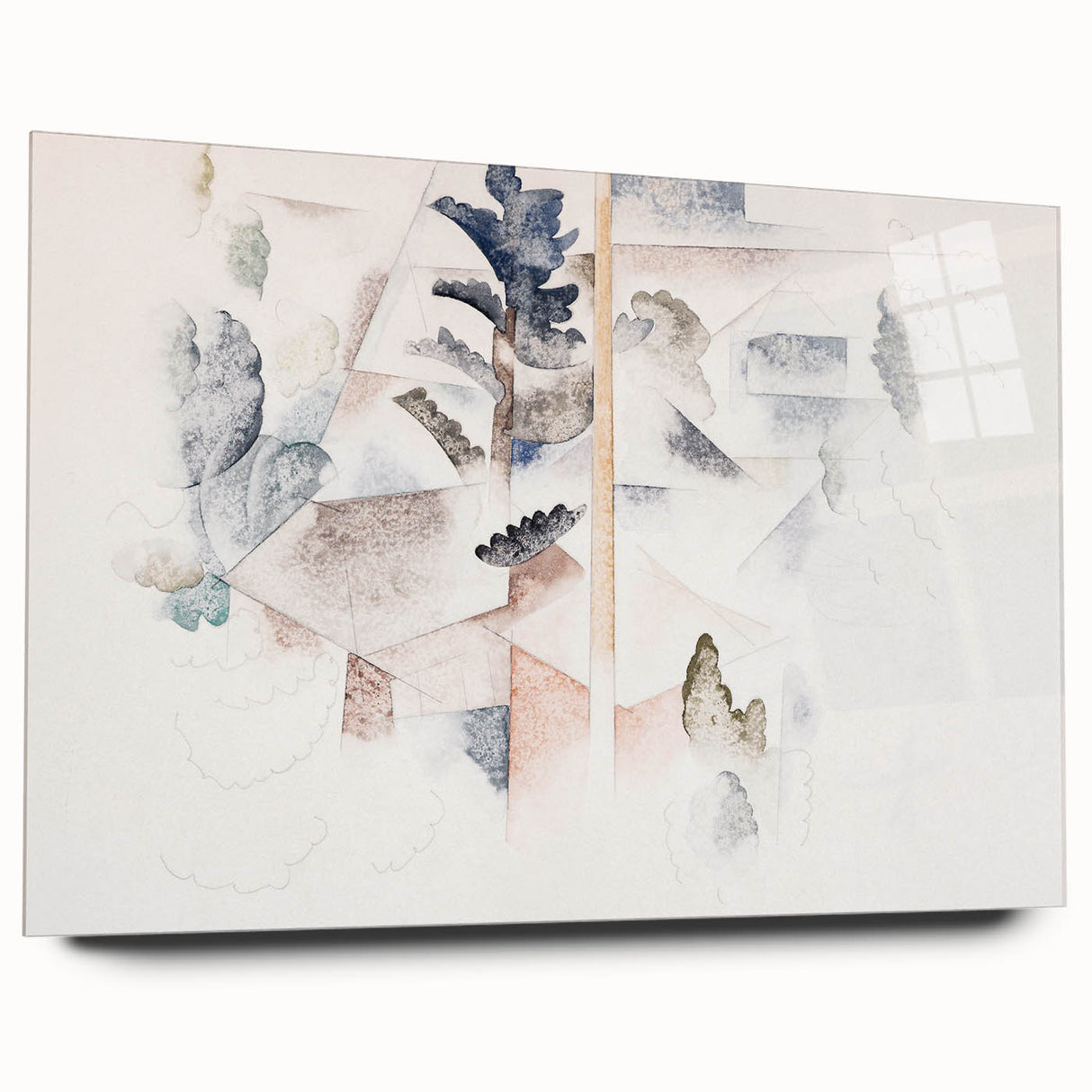 Modern Wall Art – Abstract Bermuda Trees and Architecture