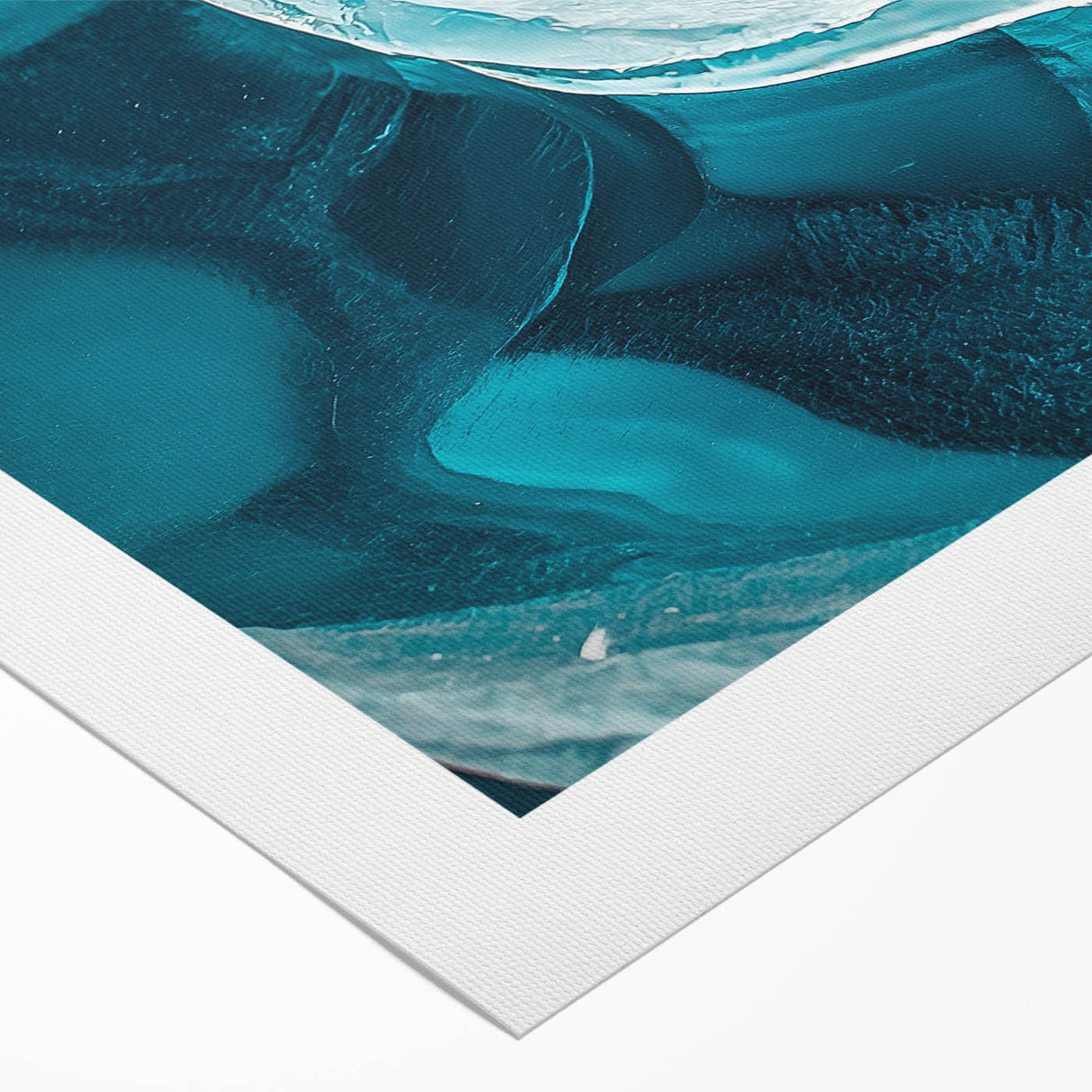 Rolled canvas print showcasing a vibrant landscape design, featuring bold colors and intricate details, elegantly packaged in a protective cardboard tube for safe shipping. Perfect for enhancing home decor with artistic flair.