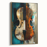 Framed abstract figurative wall art featuring a textured gold design, showcasing modern aesthetics. Ideal for enhancing contemporary home decor.