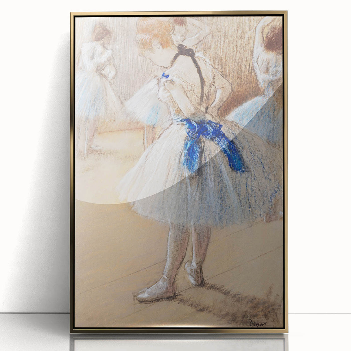Impressionist Wall Art: Edgar Degas' Dancer 1880 Ballet Painting Print