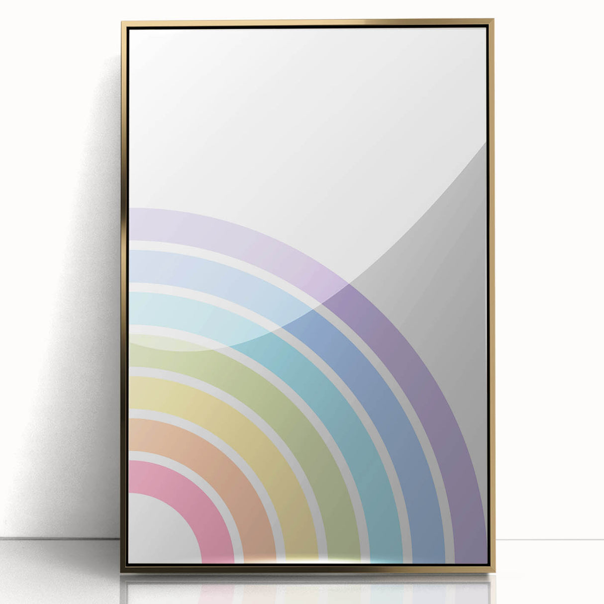 Children's Wall Decor - Soft Pastel Rainbow Nursery Art