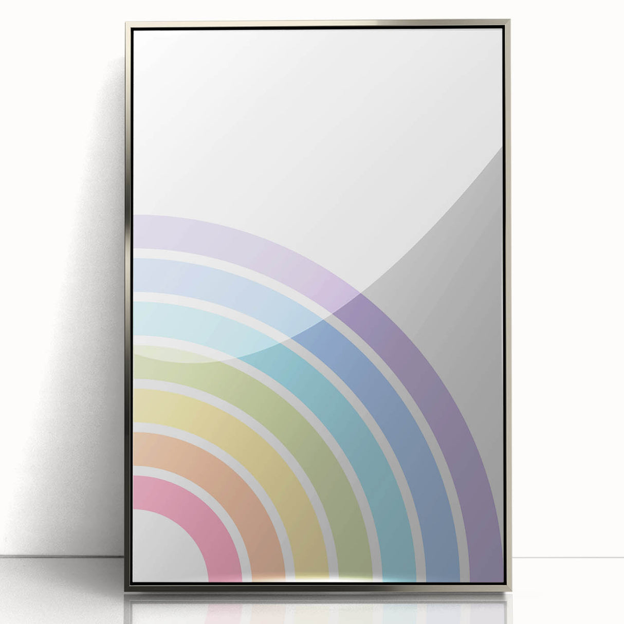 Children's Wall Decor - Soft Pastel Rainbow Nursery Art