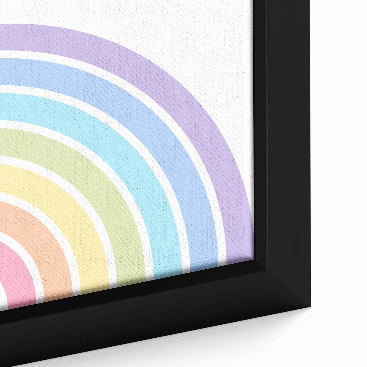 Children's Wall Decor - Soft Pastel Rainbow Nursery Art