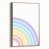 Children's Wall Decor - Soft Pastel Rainbow Nursery Art