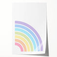 Children's Wall Decor - Soft Pastel Rainbow Nursery Art