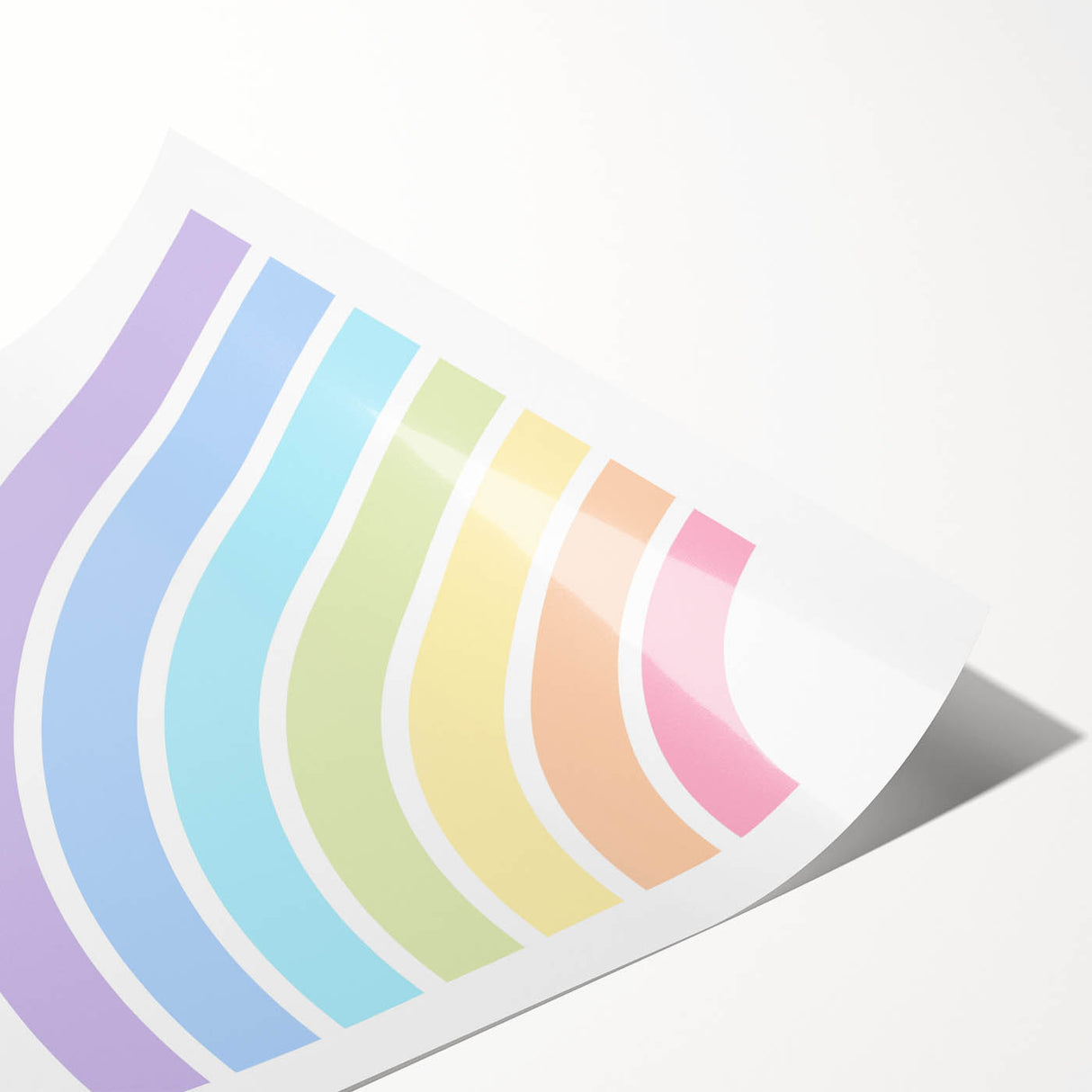 Children's Wall Decor - Soft Pastel Rainbow Nursery Art
