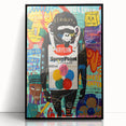 Vibrant Pop Art Wall Art – Colorful Spray Paint Monkey Canvas