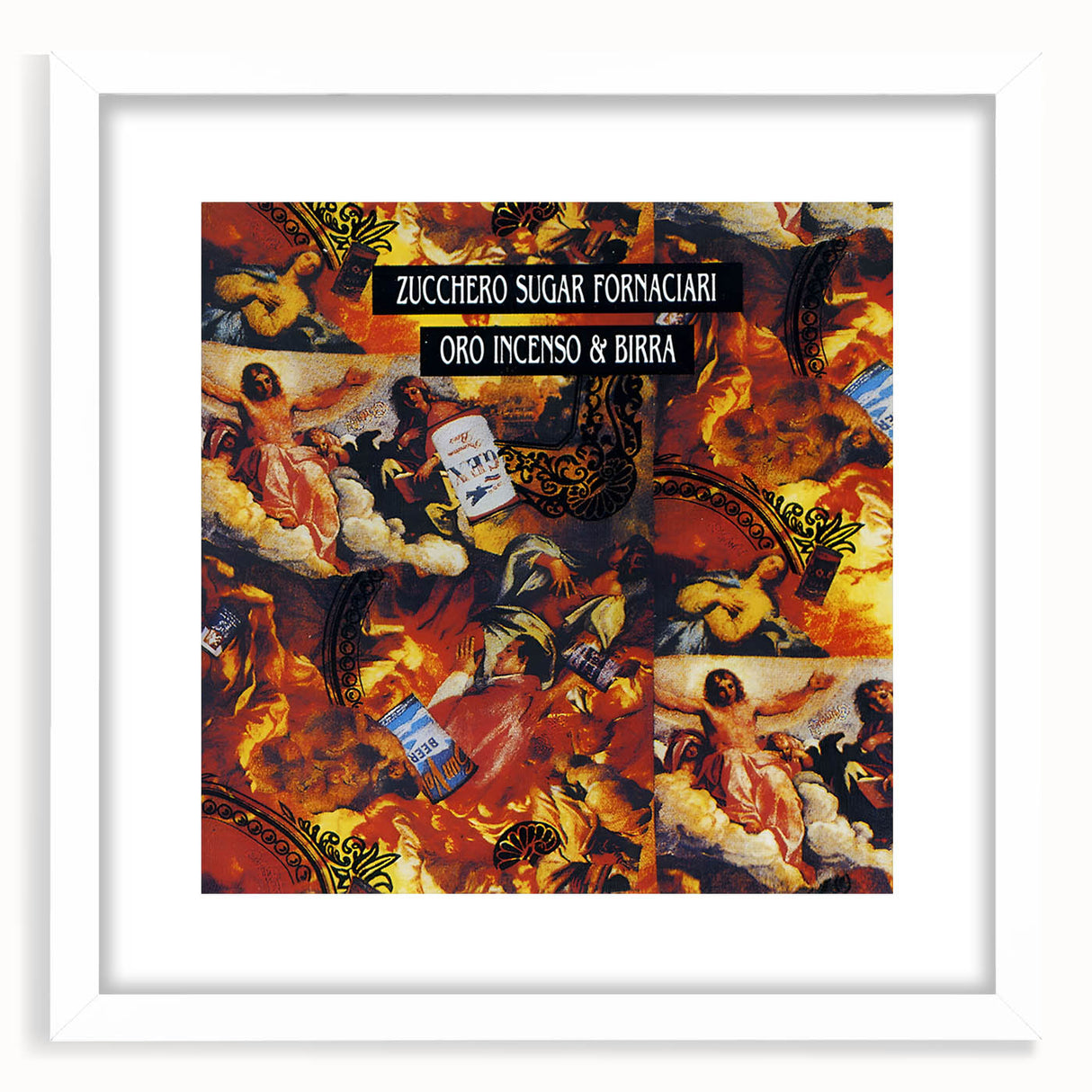 Zucchero Oro Incenso & Birra Retro Wall Art – Vintage Print
