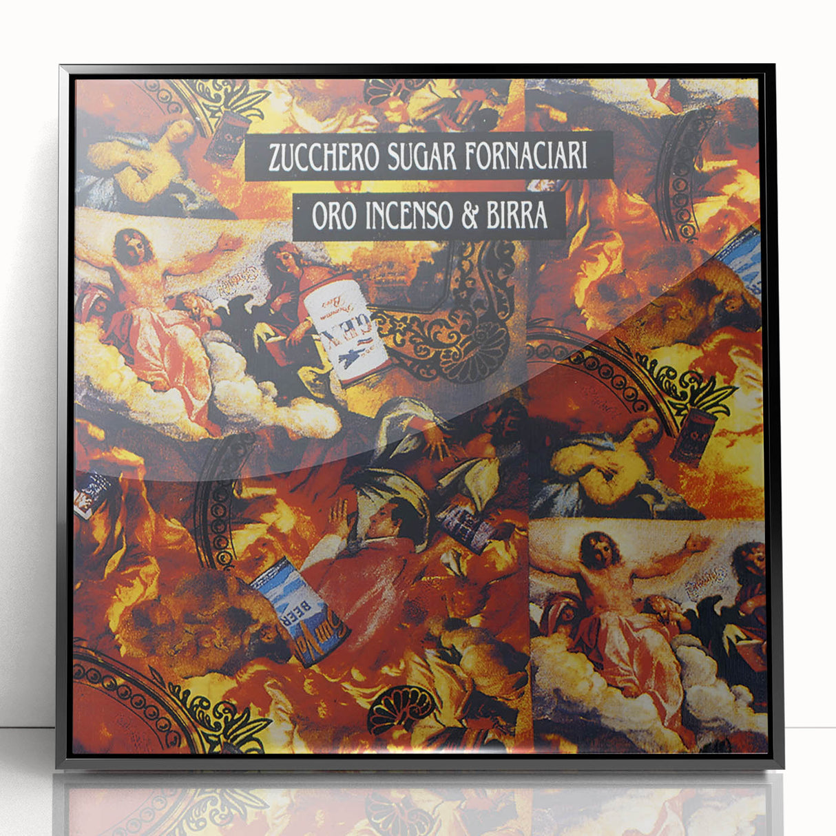 Zucchero Oro Incenso & Birra Retro Wall Art – Vintage Print