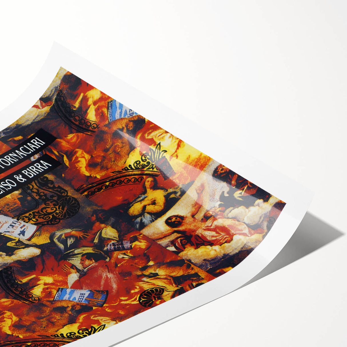 Zucchero Oro Incenso & Birra Retro Wall Art – Vintage Print