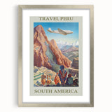 Vintage Peru Travel Poster - South America Retro Art Print