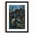 In the Suburbs Realism Art Print - Konštantín Bauer Urban Landscape Scene