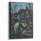 In the Suburbs Realism Art Print - Konštantín Bauer Urban Landscape Scene