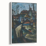 In the Suburbs Realism Art Print - Konštantín Bauer Urban Landscape Scene