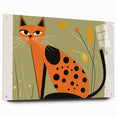 Retro Spotted Cat – Boys Room Wall Art