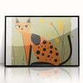 Retro Spotted Cat – Boys Room Wall Art