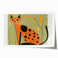 Retro Spotted Cat – Boys Room Wall Art