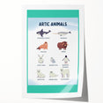 Arctic Animals Kids Educational Wall Art - Learning Print