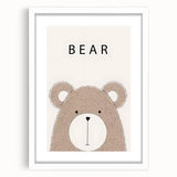 Adorable Bear Nursery Wall Art – Baby Room Decor & Kids Art Print