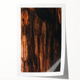 Extra large rolled print featuring a fall-themed floral design in warm orange and red tones.