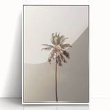 Art deco poster featuring a summer scene with vibrant colors on a white framed acrylic, suitable for nursery wall decor.