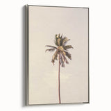 Framed canvas depicting a summer landscape scene in vibrant colors, ideal for living room decor.