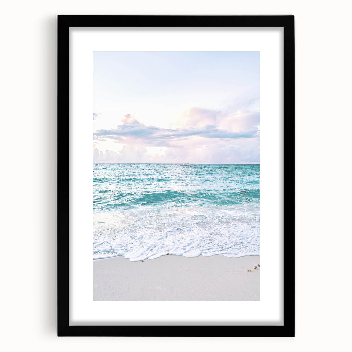 Extra large abstract art print featuring vibrant, colorful textures on a black framed canvas, ideal for living room decor.
