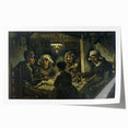 Extra large rolled canvas print featuring Van Gogh's floral artwork in vibrant hues.