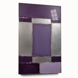 Abstract strokes wall art displayed in a side view, featuring vibrant colors and a modern design, crafted with acrylic glass for a sleek finish, perfect for contemporary decor.