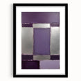 Abstract strokes wall art in a black frame with mat, showcasing vibrant colors and dynamic shapes perfect for modern home decor or office aesthetics.