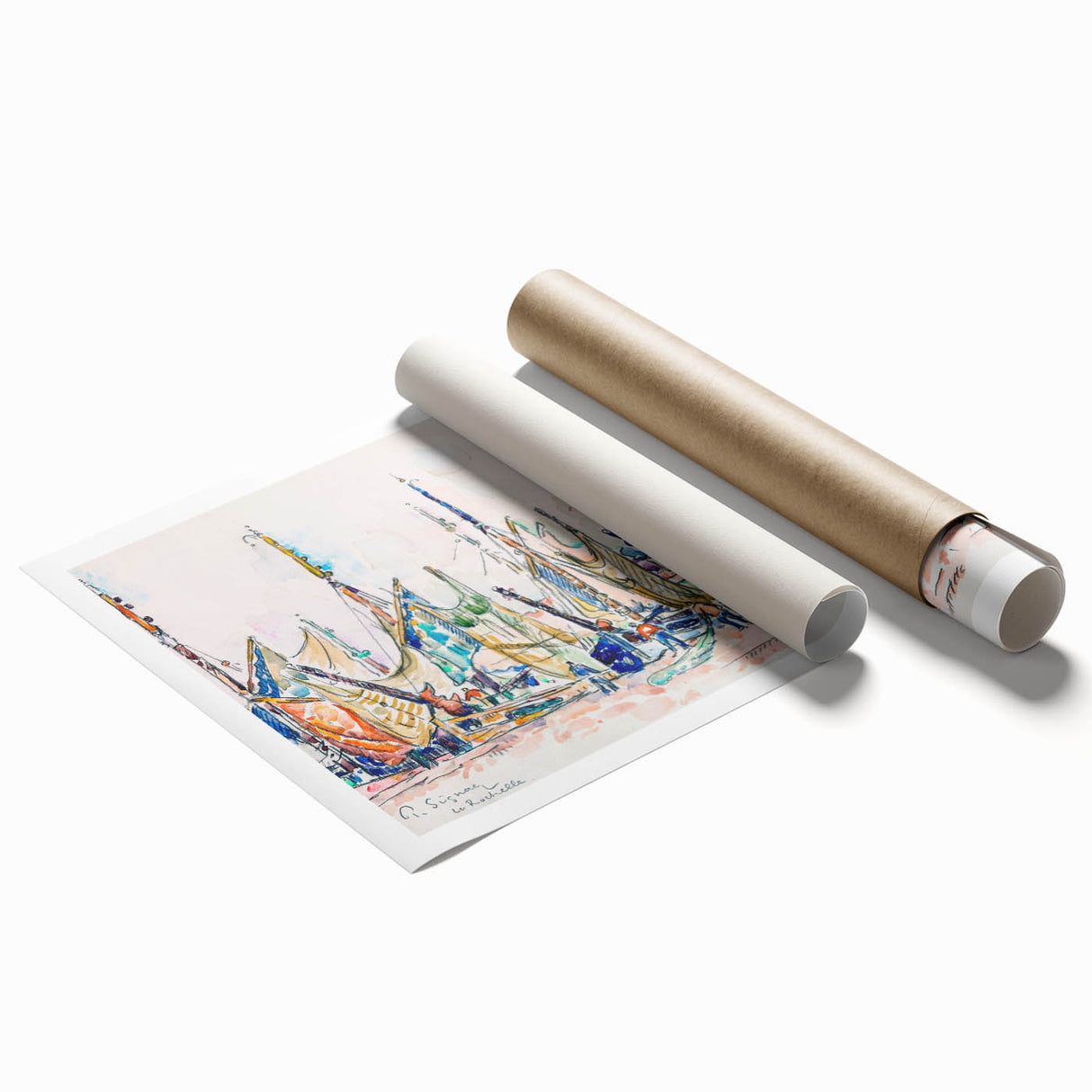 Modern Wall Art – Vibrant La Rochelle by Paul Signac