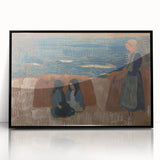 Modern Wall Art – Breton Women by the Sea