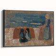 Modern Wall Art – Breton Women by the Sea