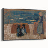 Modern Wall Art – Breton Women by the Sea