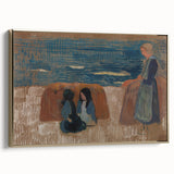Modern Wall Art – Breton Women by the Sea