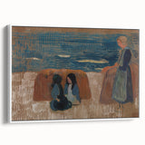 Modern Wall Art – Breton Women by the Sea