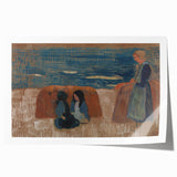 Modern Wall Art – Breton Women by the Sea