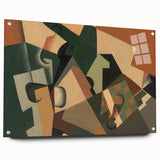 Modern Wall Art – Abstract Glass and Checkerboard by Juan Gris