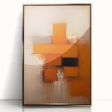 Framed wall art featuring abstract gold and black strokes on a textured acrylic surface, designed to enhance modern home decor with elegance and sophistication.