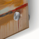 Close-up of abstract strokes wall art featuring vibrant colors and dynamic brush patterns, designed on acrylic glass to enhance modern interiors. Perfect for contemporary décor.