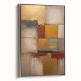 Framed abstract strokes wall art in silver, showcasing dynamic brushwork and vibrant colors. Ideal for modern decor, enhancing living spaces with artistic flair.