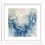 Contemporary Abstract Canvas – Mosaic Motion in Soft Blues