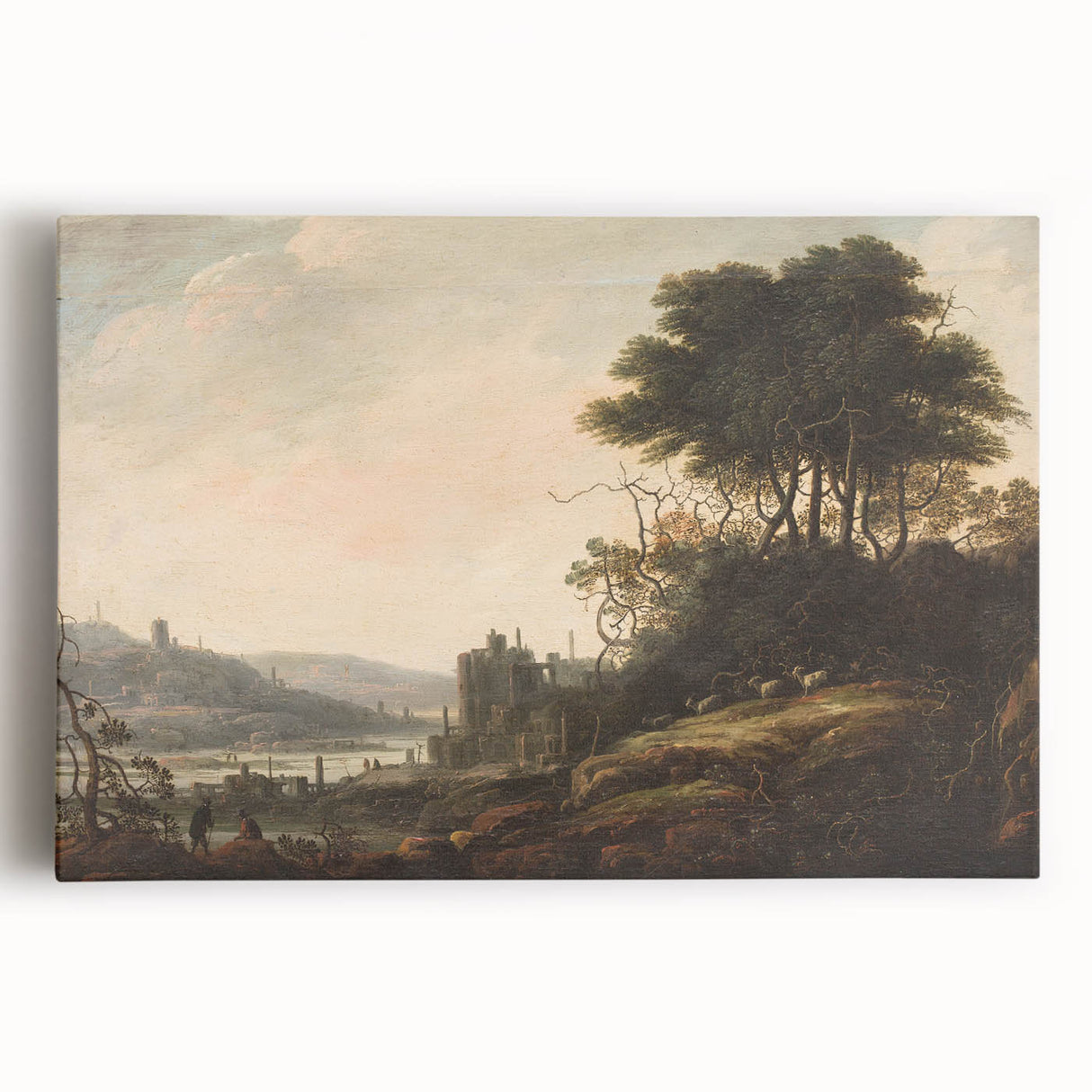 Baroque Art Landscape with Ancient Ruins - Classic Art Prints